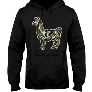 Funny Lama Skull Skeleton Halloween T-Shirt Product Photo 7
