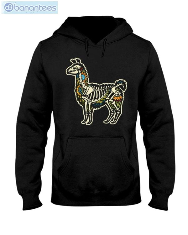 Funny Lama Skull Skeleton Halloween T-Shirt Product Photo 7