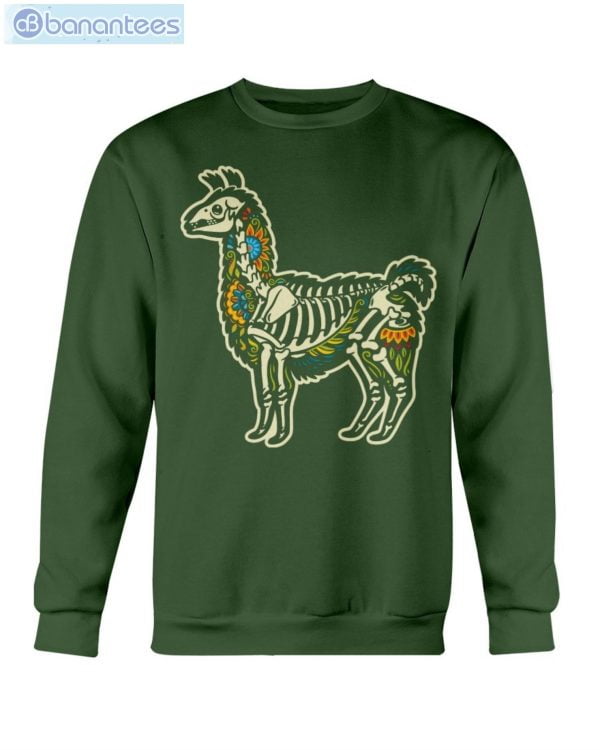Funny Lama Skull Skeleton Halloween T-Shirt Product Photo 8