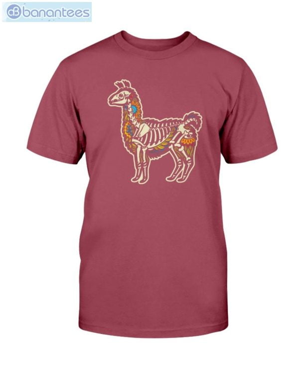Funny Lama Skull Skeleton Halloween T-Shirt Product Photo 10