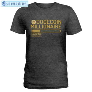 Funny Millionaire Loading Dogecoin T-Shirt Long Sleeve Tee Product Photo 4