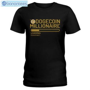 Funny Millionaire Loading Dogecoin T-Shirt Long Sleeve Tee Product Photo 1