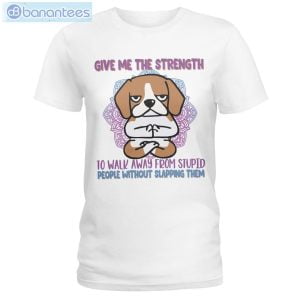 Give Me The Strength To Walk Away Yoga Dogs Beagles T-Shirt Long Sleeve Tee Product Photo 1