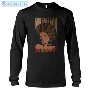 God Say I Am Black Queen T-Shirt Product Photo 2