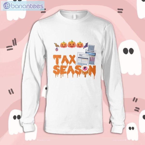Halloween Accountant Tax Season Long Sleeve T-Shirt Product Photo 2