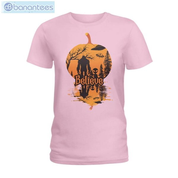 Halloween Believe Bf Alien T-Shirt Long Sleeve Tee Product Photo 5