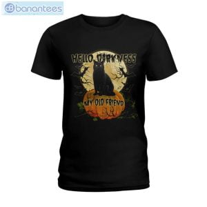 Halloween Black Cat T-Shirt Long Sleeve Tee Product Photo 1