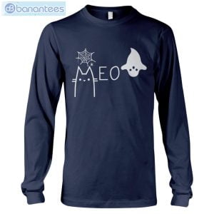 Halloween Cat Meow Long Sleeve T-Shirt Product Photo 2