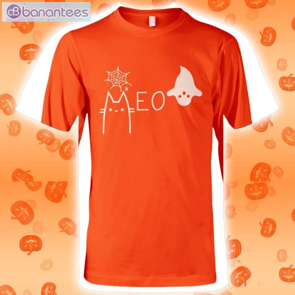 Halloween Cat Meow Long Sleeve T-Shirt Product Photo 4