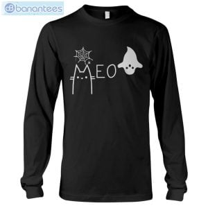 Halloween Cat Meow Long Sleeve T-Shirt Product Photo 1