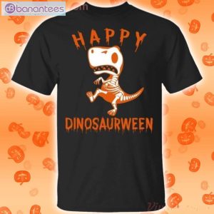 Happy Dinosaurween Dinosaur Halloween Funny T-Shirt Product Photo 1