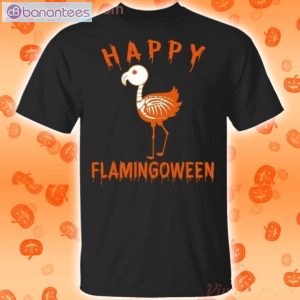 Happy Flamingoween Flamingo Halloween Funny T-Shirt Product Photo 1