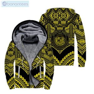 Hawaii Polynesian Pattern All Over Print Fleece Zip Hoodieproduct photo 1