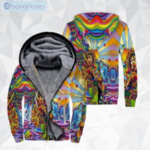 Hippie Style Lover All Over Print Fleece Zip Hoodieproduct photo 1