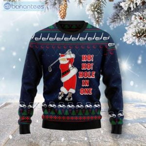 Ho Ho Hole In One Christmas Ugly Sweater Product Photo 1
