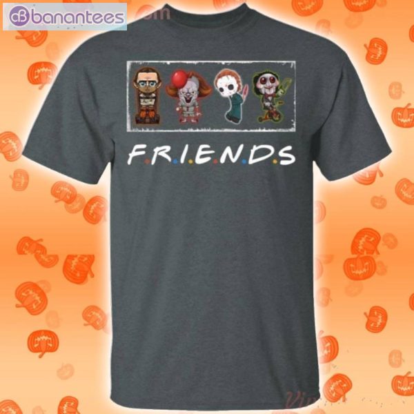 Horror Movie Characters Friends Style Funny Halloween T-Shirt Product Photo 2