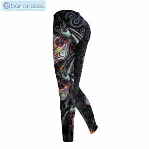 Horse Day Of The Dead Colorful Unique 3D Printed Leggings Hoodie Set Product Photo 3