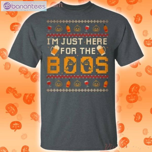 I'm Just Here For The Boos Drinking Halloween T-Shirt Product Photo 2