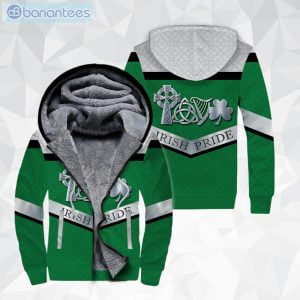 Irish Pride St Patrick's Day All Over Print Fleece Zip Hoodieproduct photo 1