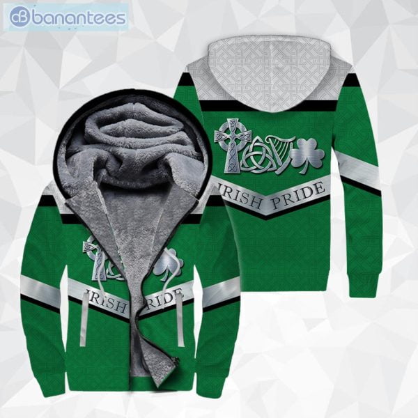 Irish Pride St Patrick's Day All Over Print Fleece Zip Hoodieproduct photo 1