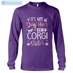 It's Not Dog Hair It's Corgi Glitter T-Shirt Long Sleeve Tee Product Photo 7