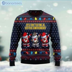 It's Ok To Be A Little Different Dabbing Christmas Ugly Sweater Product Photo 1