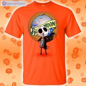 Jack Skellington Hold Blue Moon Beer Halloween T-Shirt Product Photo 2