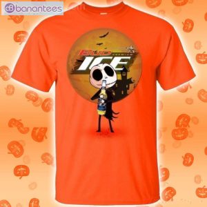 Jack Skellington Hold Bud Ice Beer Halloween T-Shirt Product Photo 2