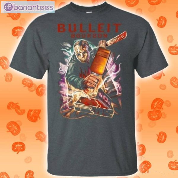 Jason Voorhees And Bulleit Bourbon Whisky Halloween T-Shirt Product Photo 2