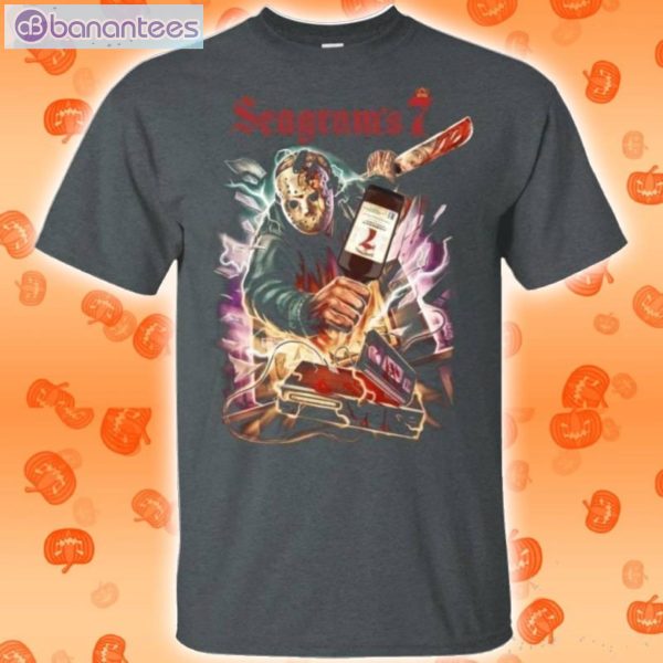 Jason Voorhees And Seagram's 7 Crown Whisky Halloween T-Shirt Product Photo 2