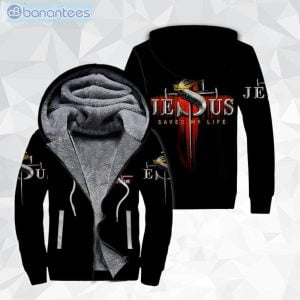 Jesus Guam In My Heart All Over Print Fleece Zip Hoodieproduct photo 1