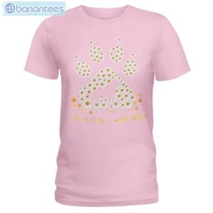 Labrador Retriever Daisy Life Is Better With Dogs T-Shirt Long Sleeve Tee Product Photo 3