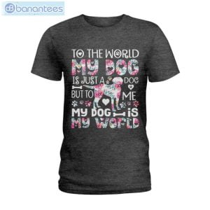 Labrador Retriever My Dog Is The World T-Shirt Long Sleeve Tee Product Photo 3