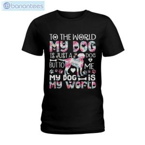 Labrador Retriever My Dog Is The World T-Shirt Long Sleeve Tee Product Photo 1
