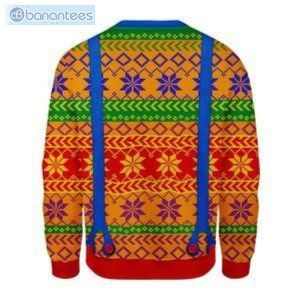 LGBT With Tie And Suspenders Ugly Christmas Sweater Product Photo 2