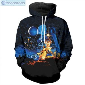 Lightsaber Battles Star Wars All Over Print 3D Hoodie Product Photo 1
