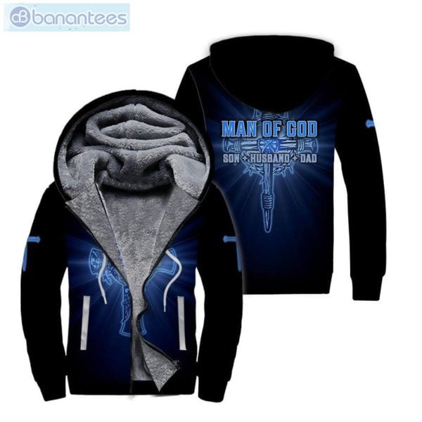 Man Of God Jesus All Over Print Fleece Zip Hoodieproduct photo 1