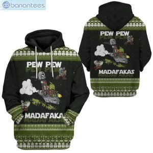 Mando And Baby Star War Knitting Pattern All Over Print 3D Hoodie Product Photo 2
