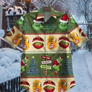 Merry Christmas Grinch Baen Hawaiian Shirtproduct photo 1