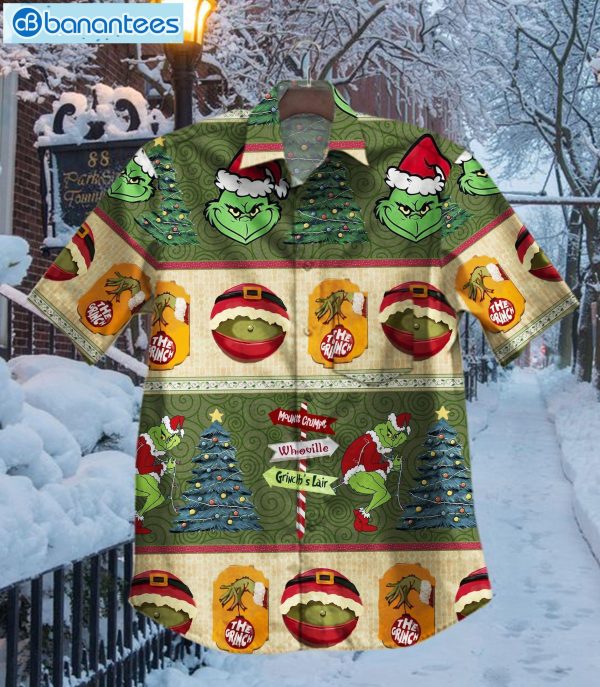 Merry Christmas Grinch Baen Hawaiian Shirtproduct photo 1