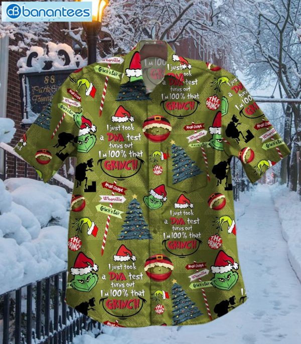 Merry Christmas Grinch Baen Short Sleeves Hawaiian Shirtproduct photo 1
