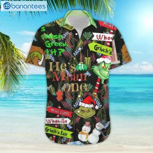 Merry Christmas Hot Grinch Christmas Vintage Hawaiian Shirtproduct photo 2