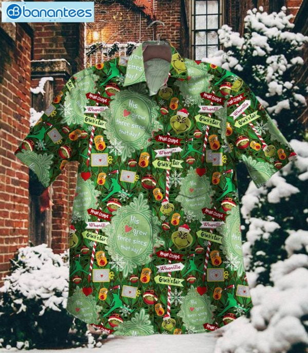 Merry Christmas Hot Grinch Hawaiian Shirtproduct photo 1