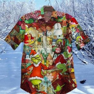 Merry Christmas Hot Grinch Stole Christmas Vintage Hawaiian Shirtproduct photo 1