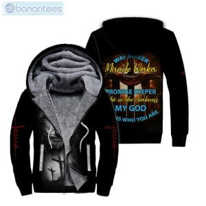 My God Christian Jesus Easter All Over Print Fleece Zip Hoodieproduct photo 1