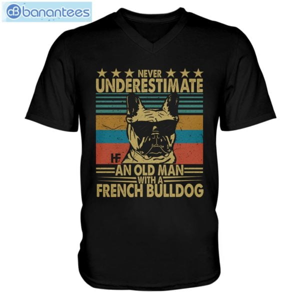 Never Underestimate An Old Man With A French Bulldog Long Sleeve T-Shirt Product Photo 4