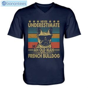 Never Underestimate An Old Man With A French Bulldog Long Sleeve T-Shirt Product Photo 5
