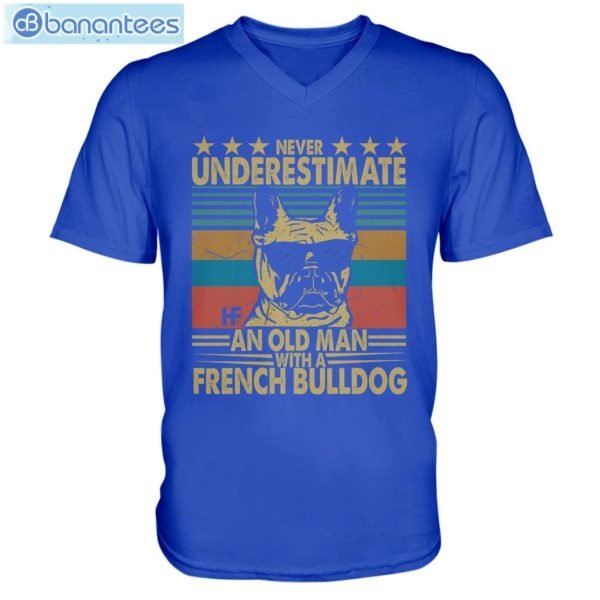 Never Underestimate An Old Man With A French Bulldog Long Sleeve T-Shirt Product Photo 7