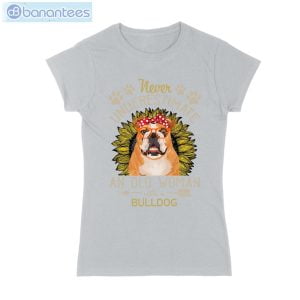 never underestimate an old woman with a bulldog t shirt long sleeve tee 4 300x300 image Never Underestimate An Old Woman With A Bulldog T-Shirt Long Sleeve Tee Product Photo 5
