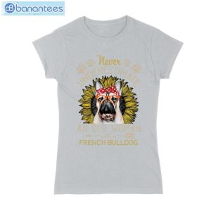 Never Underestimate An Old Woman With A French Bulldog T-Shirt Long Sleeve Tee Product Photo 5